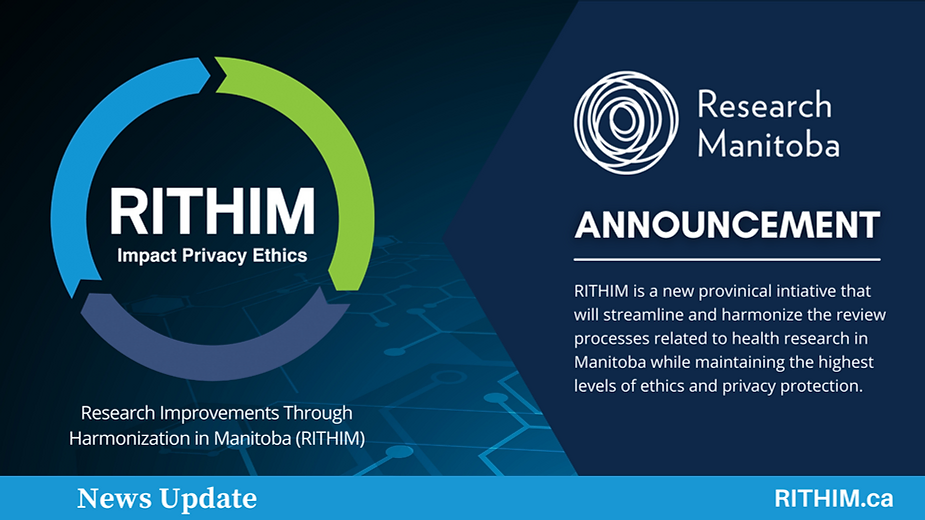 RITHIM: A new way forward for health research in Manitoba
